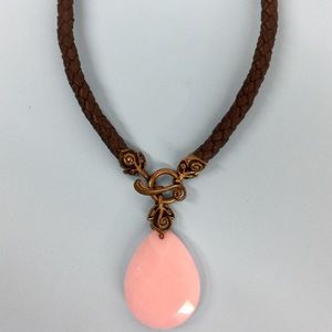 Woven Leather Choker Necklace